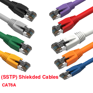CAT-6A Shielded (SSTP) Ethernet cables