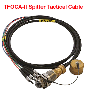 4.0 Channel TFOCA-II Splitter Fiber Optic Tactical Cable