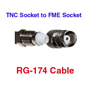 FME F to TNC F RG-174