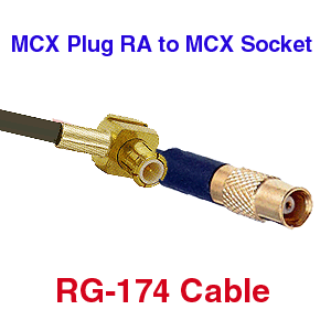 MCX M RA to MCX F RG-174