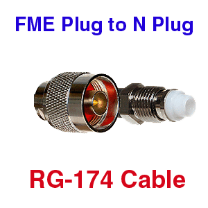 FME Plug to N Plug RG-174 Coax Cables