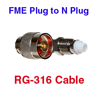 FME Male to N plug RG-316 Coax Cable