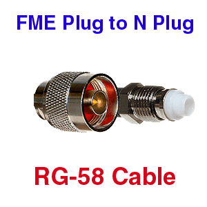 N Plug to FME Plug Coax Cable