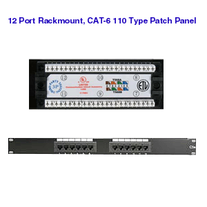 12 Port RJ45 Patch Panel