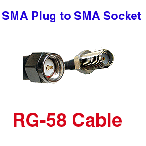 SMA Male to SMA Female RG-58 Coax Cable