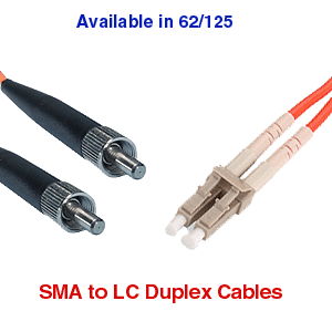 LC to SMA Multimode Fiber Optic Cables