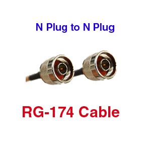 N to N Coax RG-174 Cable