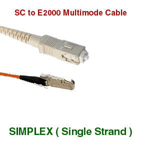 E2000 to SC Simplex Cables