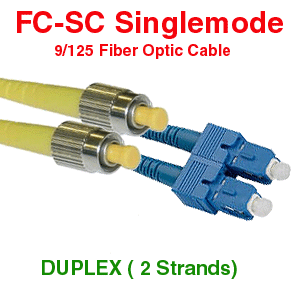 FC to SC Singlemode Fiber Optic Cables
