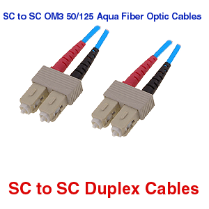 SC to SC OM3 Fiber Optic Cables