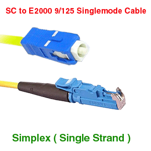E2000 UPC to SC Singlemode Cables