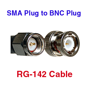 SMA to BNC RG-142 Coax Cables