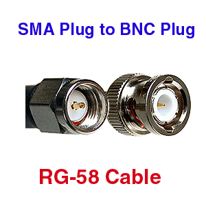 BNC to SMA RG58 Coax Cables