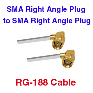 SMA Right Angle to SMA Right Angle Coax Cables