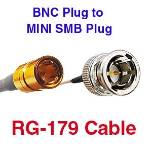 SMB to BNC RG-179 Cables