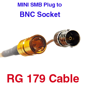 SMB Male to BNC Female RG-179 Cables