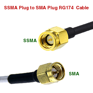 SSMA t SMA Coax Cable RG-174