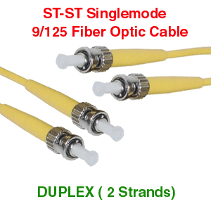 ST to ST 9/125 Singlemode Fiober Optic Cables