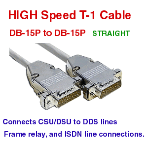 DB15 to DB 15 T-1 High Speed Cables