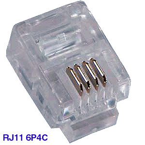 6P4C Flat cable / wire (Bags of 100) Plugs
