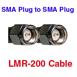 SMA Male to SMA Male LMR-200